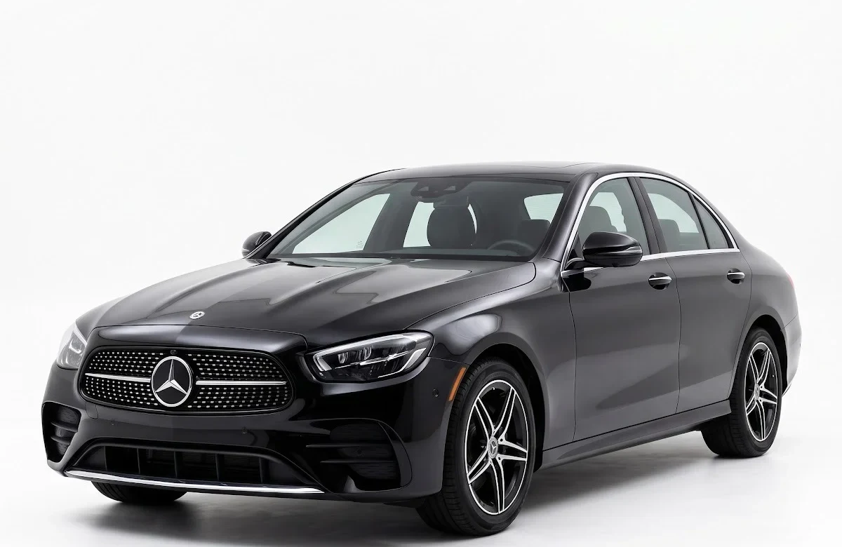 Dark Mercedes-Benz sedan